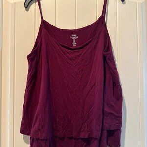 LIGHTLY USED Gap Luxe Luxueux - size M Medium burgandy